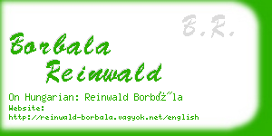 borbala reinwald business card